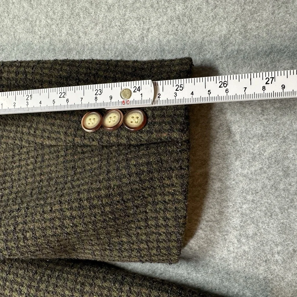 Vintage Structure Le Collezioni Tweed Blazer Mens M Wool Blend Brown